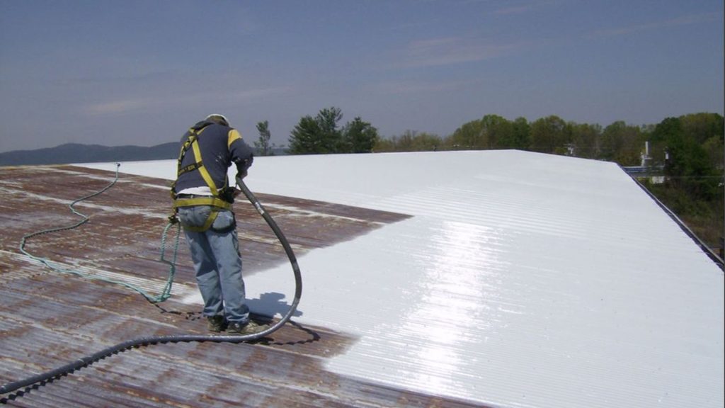 Commercial roof cleaning 