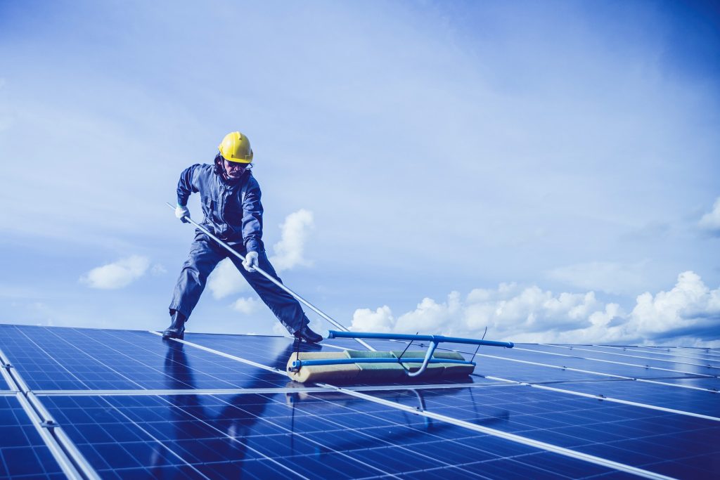 Commercial Solar Panel Cleaning